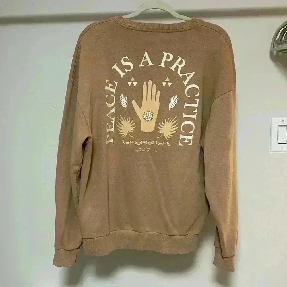 Peace is a Practice Sweater - Picture 2 of 2